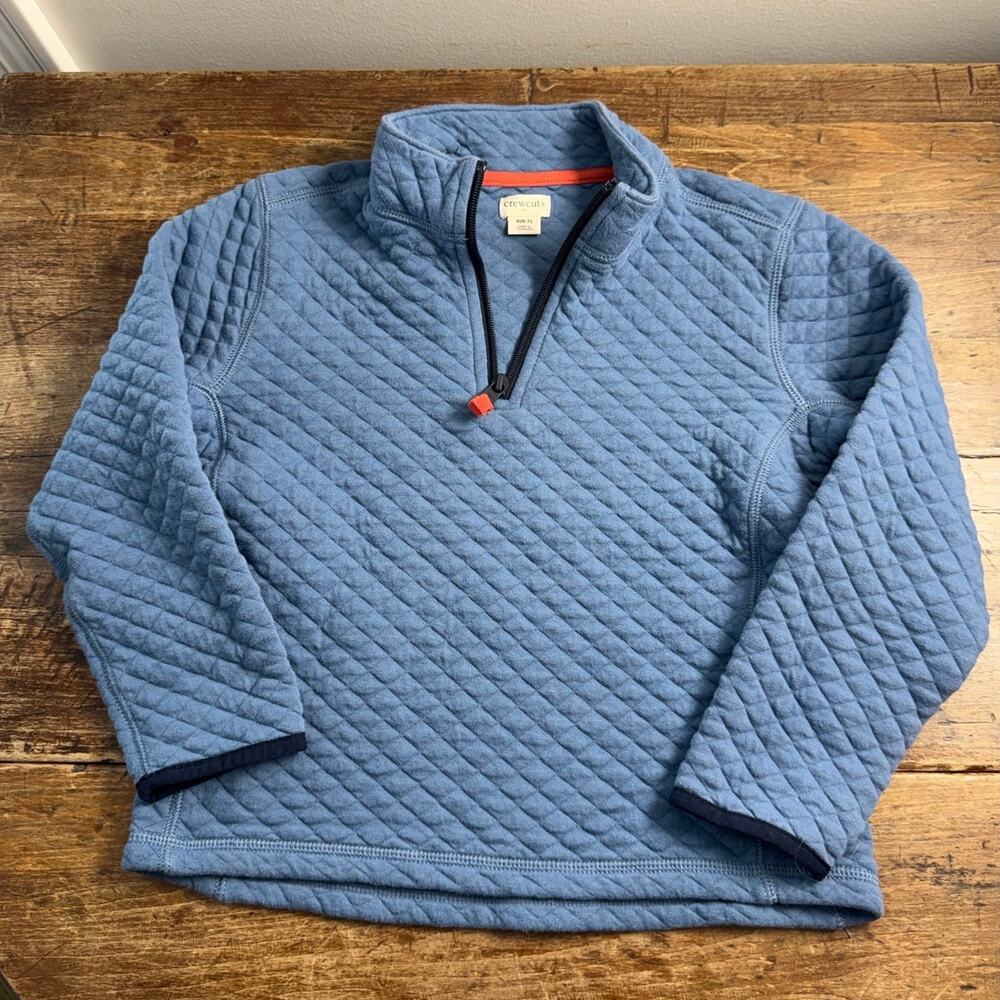 Crewcuts Boys Quilted Quarter zip size medium 8/9